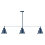 J-Series Jynx Stem Hung Linear Multi-Light Pendant - Navy