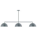 Axis Arcade Stem Hung Linear Multi-Light Pendant - Slate Gray