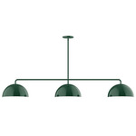 Axis Arcade Stem Hung Linear Multi-Light Pendant - Forest Green