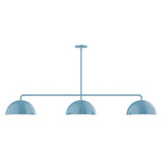 Axis Arcade Stem Hung Linear Multi-Light Pendant - Light Blue
