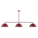 Axis Arcade Stem Hung Linear Multi-Light Pendant - Barn Red