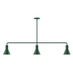 Axis Flare Linear Pendant - Forest Green