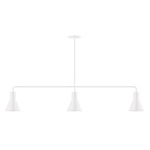 Axis Flare Linear Pendant - White