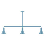 Axis Flare Linear Pendant - Light Blue