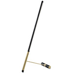 Linea Floor Lamp - Black Stained Ash / Polished Brass