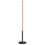 Linea Uno Floor Lamp - Oak / Graphite Steel / Black Marble