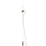 Onfa Plug-In Pendant - Walnut / Polished Brass