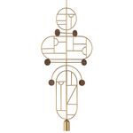 Wooden Dots WDS19 Pendant - Brass / Walnut