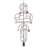 Wooden Dots WDS19 Pendant - Graphite / White / Pink