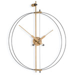 Mini Barcelona Premium Clock - Black / Oak