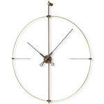 Bilbao Premium Clock - Brass / Walnut