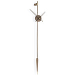 Punto Y Coma Premium Wall Clock - Walnut / Brass