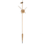 Punto Y Coma Premium Wall Clock - Oak / Black