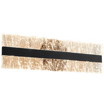 Landon Color-Select Wall Sconce - Black / Clear
