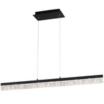 Landon Color-Select Linear Pendant - Black / Clear