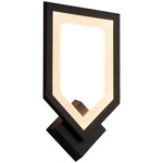 Aegis Wall Sconce - Black / Matte White Acrylic