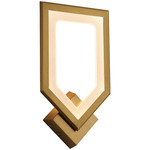 Aegis Wall Sconce - Aged Brass / Matte White Acrylic