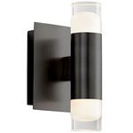 Alarum Wall Sconce - Black / Crystal