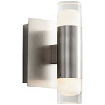 Alarum Wall Sconce - Satin Nickel / Crystal