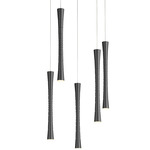 Sabre Color-Select Multi Light Pendant - Black / Matte White Acrylic