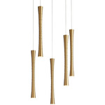 Sabre Color-Select Multi Light Pendant - Aged Brass / Matte White Acrylic