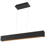 Brio Linear Pendant - Black / Matte White