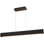 Brio Linear Pendant - Black / Matte White