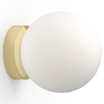 Bola Sphere Wall / Ceiling Light - Brass / Opal