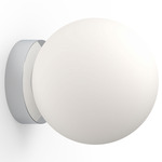 Bola Sphere Wall / Ceiling Light - Chrome / Opal