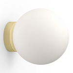 Bola Sphere Wall / Ceiling Light - Brass / Opal