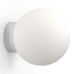 Bola Sphere Wall / Ceiling Light - Chrome / Opal