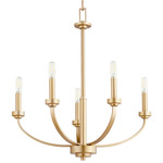 Reyes Candlelight Chandelier - Aged Brass
