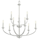 Reyes Candlelight Chandelier - Classic Nickel