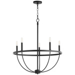 Tribute Chandelier - Matte Black