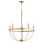Tribute Chandelier - Aged Brass
