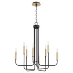 Hope Chandelier - Textured Black / Aged Brass / Aged Brass