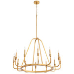Marquee Chandelier - Gold Leaf