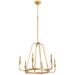 Marquee Chandelier - Gold Leaf