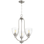 Barkley Chandelier - Satin Nickel / Clear Seeded