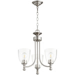 Rossington Chandelier - Satin Nickel / Clear Seeded