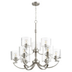 Dakota Chandelier - Satin Nickel / Clear Seeded