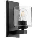 Kaplan Wall Sconce - Black / Clear Seeded