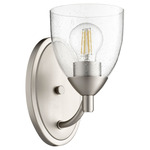 Barkley Wall Sconce - Satin Nickel / Clear Seeded