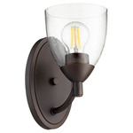 Barkley Wall Sconce - Oiled Bronze / Clear Seeded