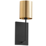Harmony Wall Sconce - Matte Black / Aged Brass / Aged Brass