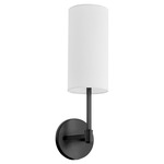 Merrick Wall Sconce - Matte Black / White