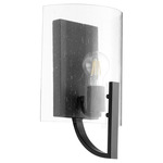 Dakota Wall Sconce - Black / Clear Seeded