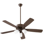 Ovation 52 Inch Ceiling Fan - Oiled Bronze / Oiled Bronze-Weathered Oak / Opal