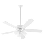 Ovation 52 Inch Ceiling Fan - Studio White / Studio White / Opal