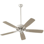 Ovation Ceiling Fan - Satin Nickel / Weathered Grey-Silver